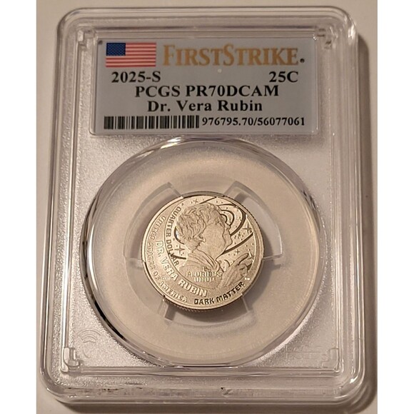 2025 S Clad Dr Vera Rubin Quarter Proof PR70 DCAM PCGS First Strike - Picture 1 of 2